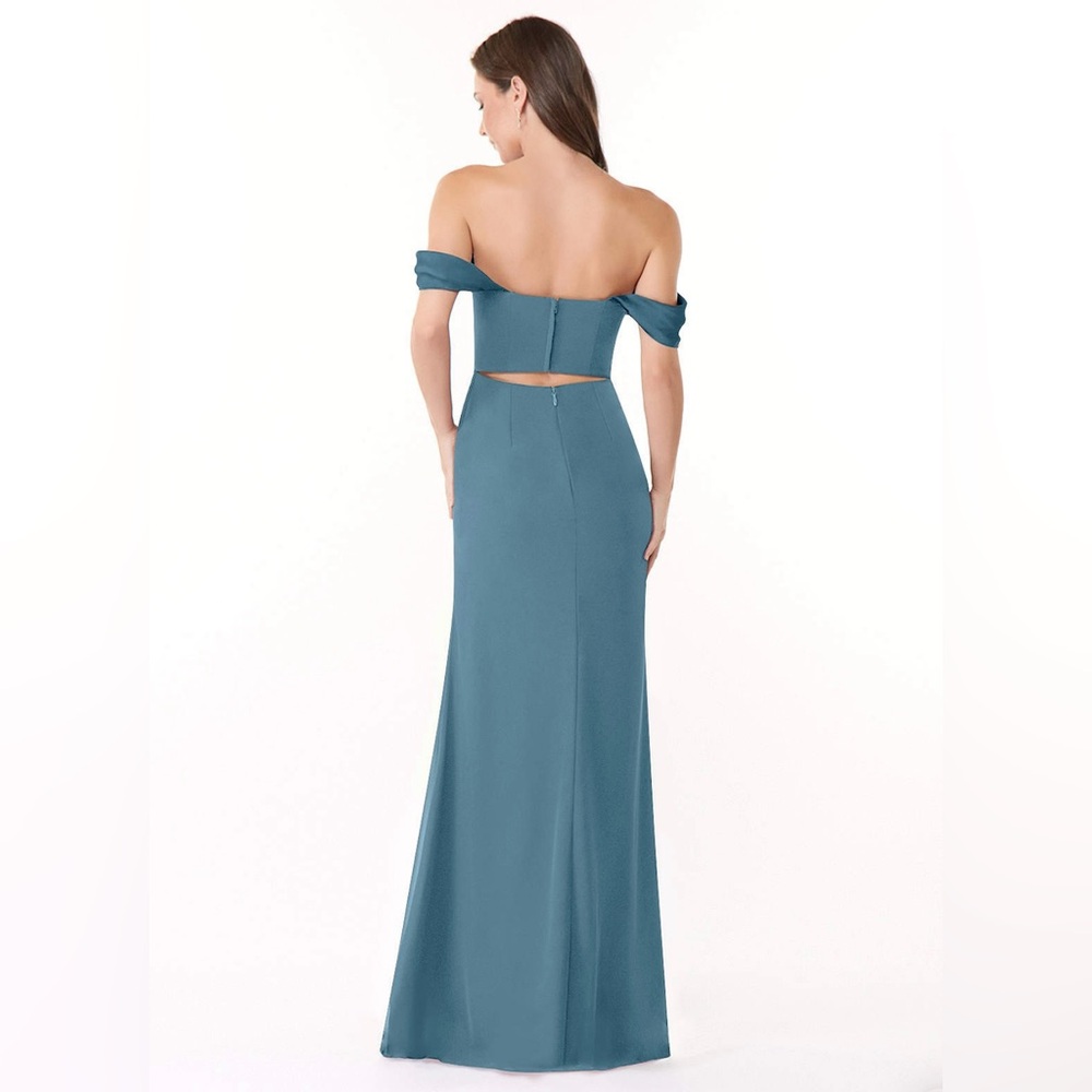 Azazie Lynnie Bermuda Blue - Picture 3 of 8